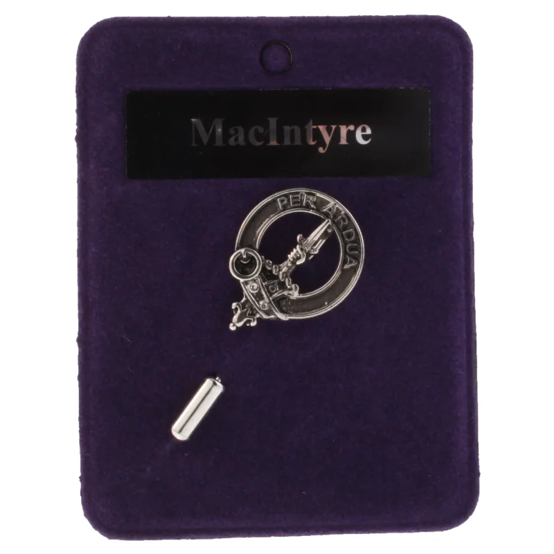 macintosh clan lapel pin for men