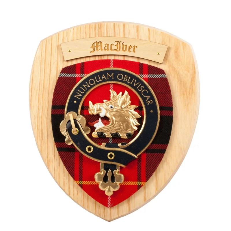 maciver clan crest wall plaque