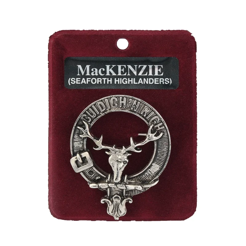 mackenzie of seaforth art pewter clan badge