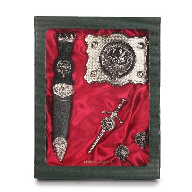 mackinnon clan pewter art set