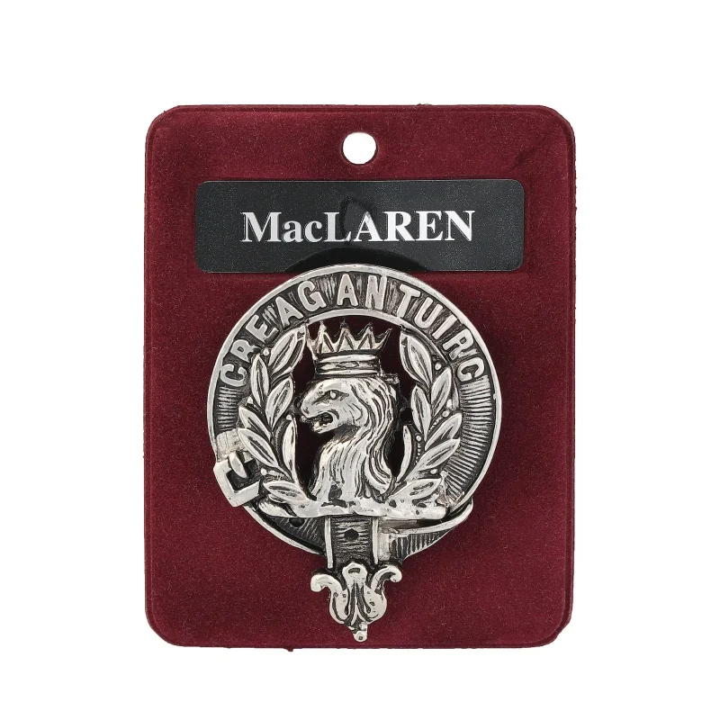 maclaren clan pewter badge 1 75