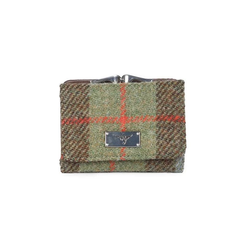 macleod tartan unst clasp purse w card slot