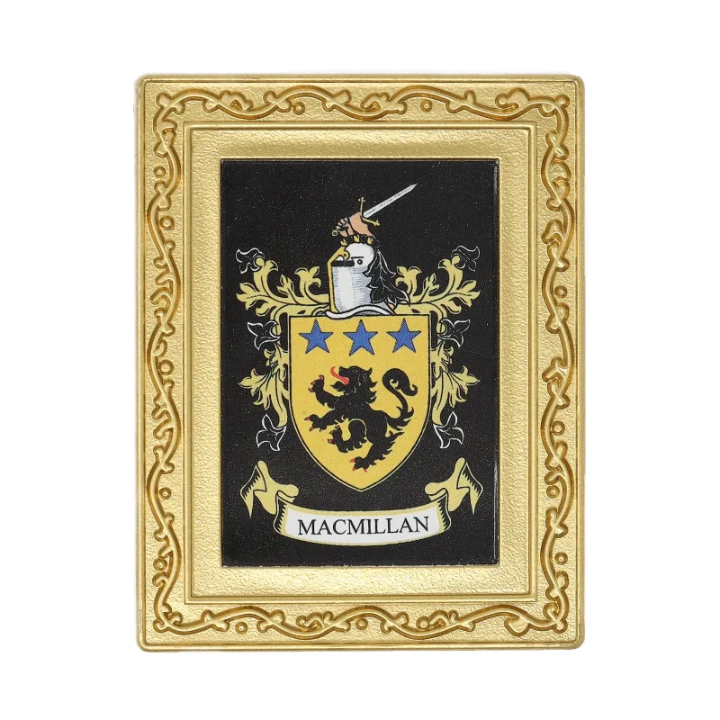 macmillan coat of arms fridge magnet