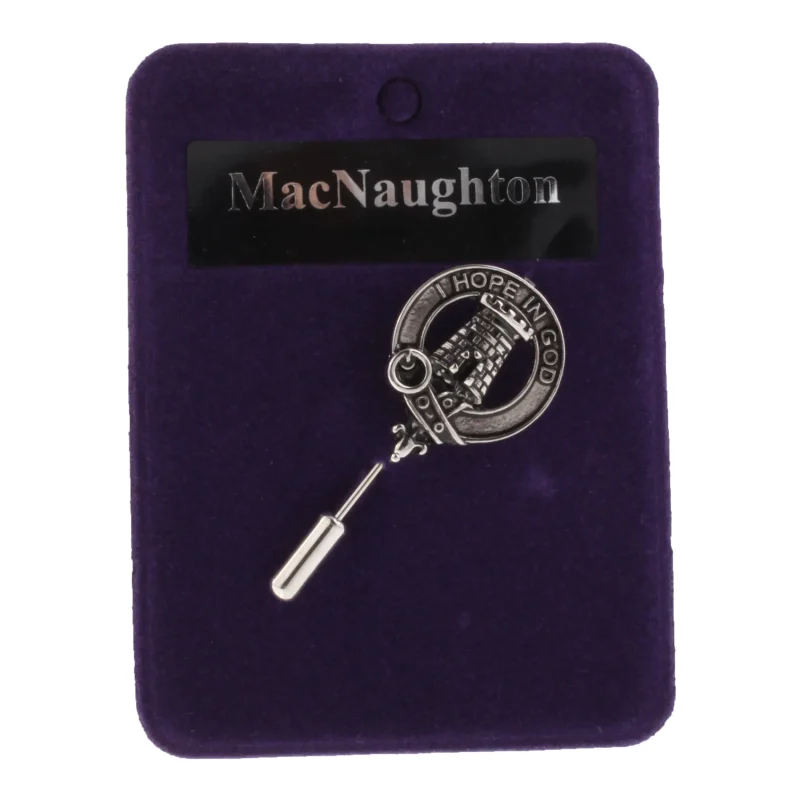 macnaughton clan crest lapel pin