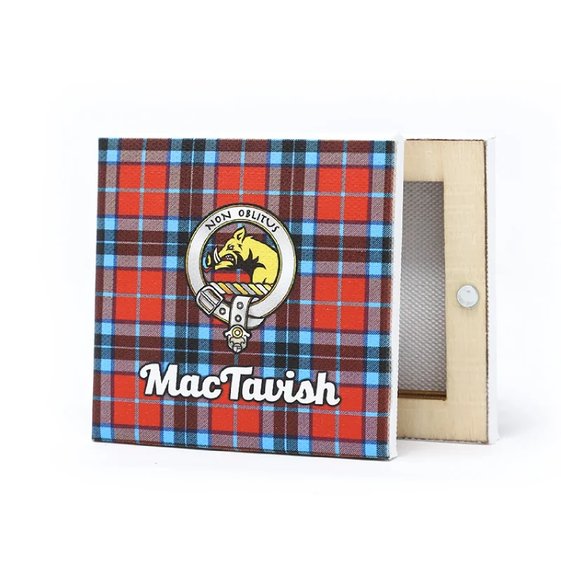 mactavish clan square fridge magnet