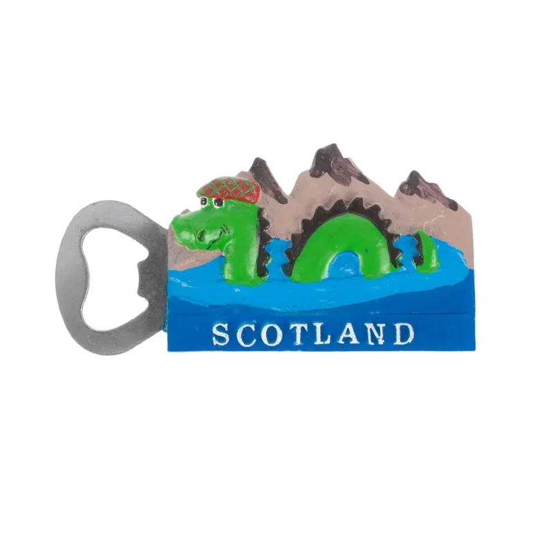 magnet bottle opener nessie scotland design