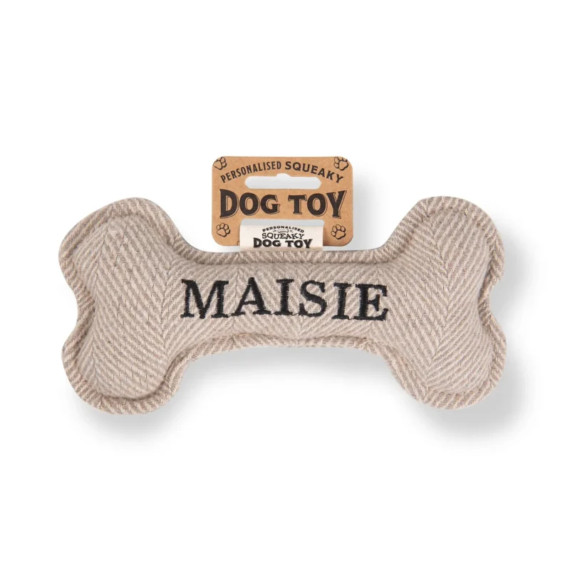 maisie s squeaky bone dog toy