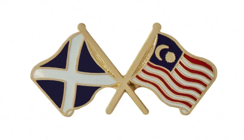 malaysia saltire flag lapel pin