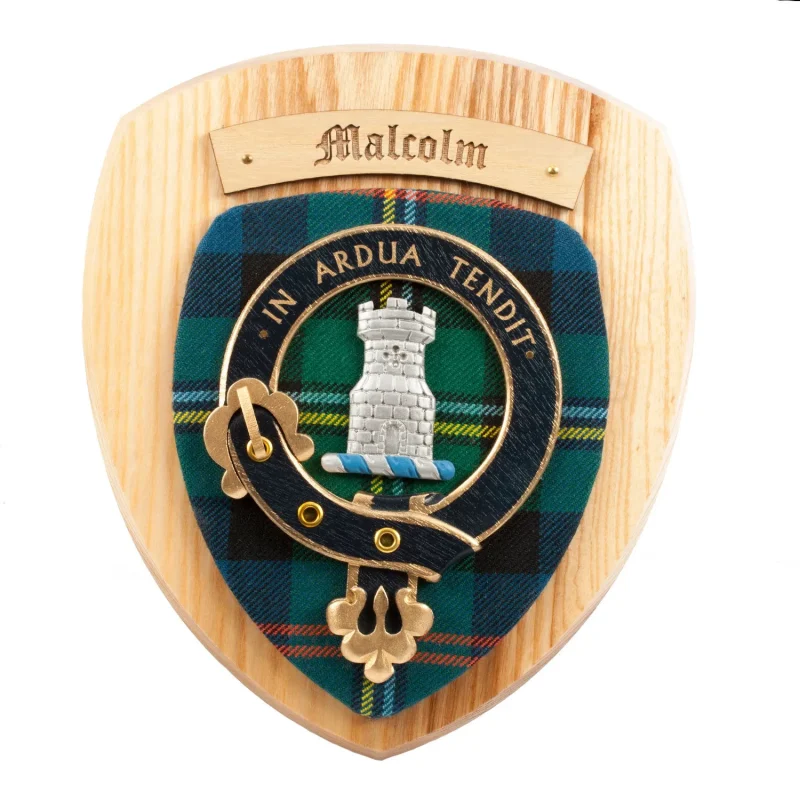 malcolm clan wall plaque