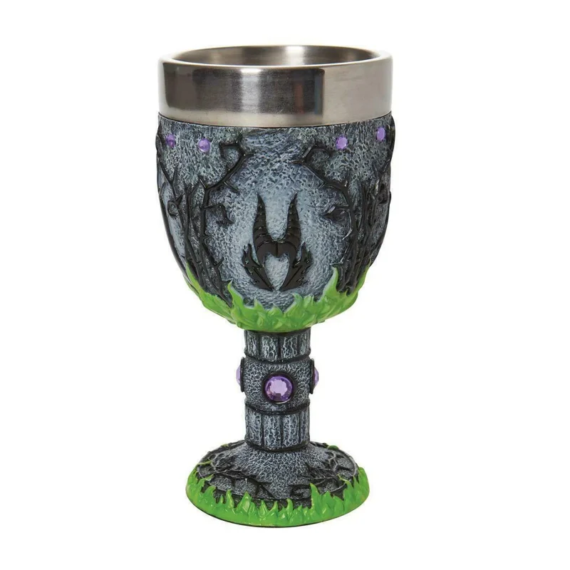 maleficent glass goblet for decor