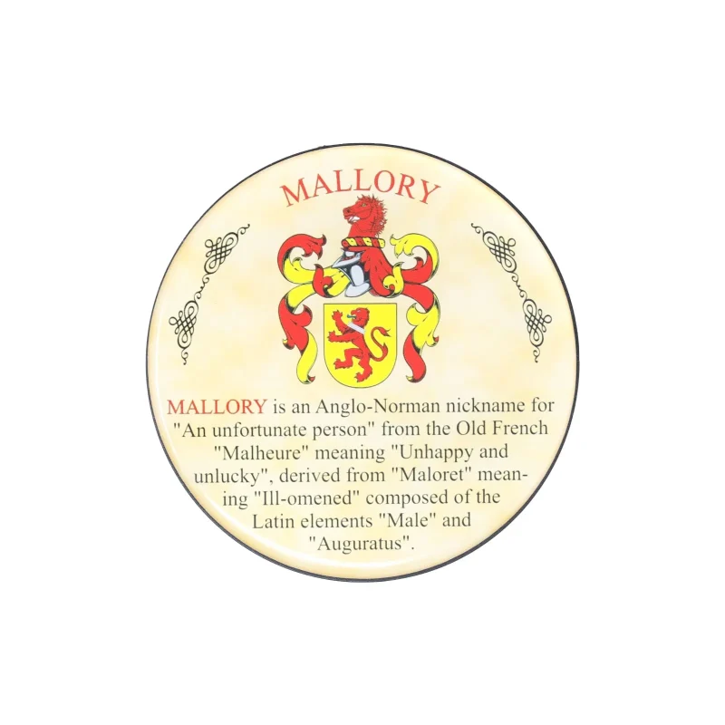 mallory heraldic coaster set