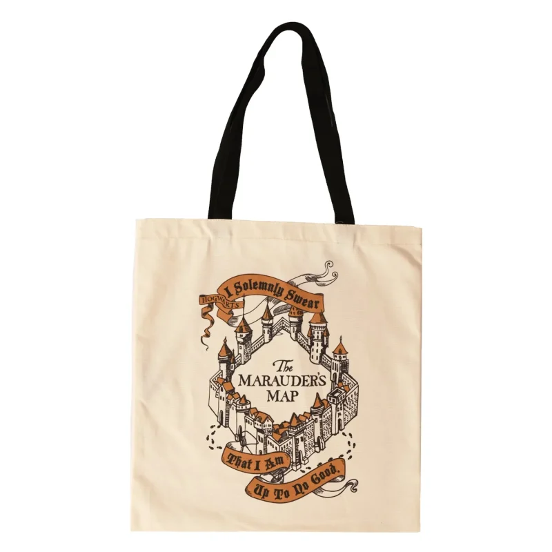 marauder s map canvas tote bag