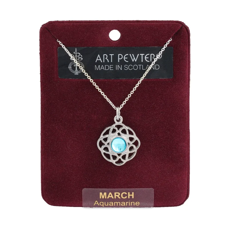 march art pewter pendant