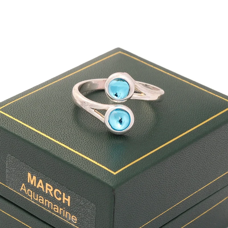 march birthstone ring