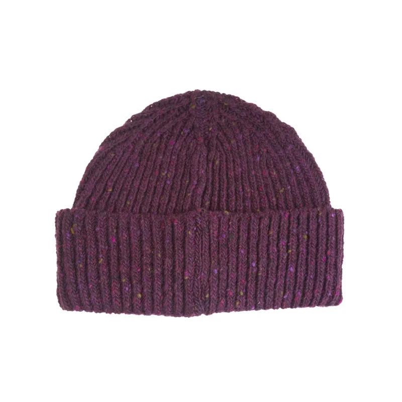 marchbrae men s soft donegal beanie claret