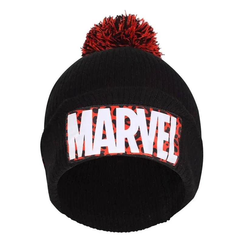 marvel leopard logo beanie superhero style