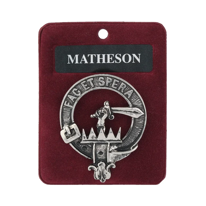 matheson clan art pewter badge