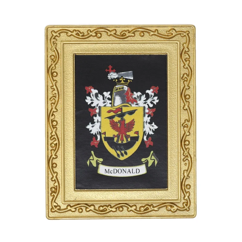 mcdonald s coat of arms fridge magnet