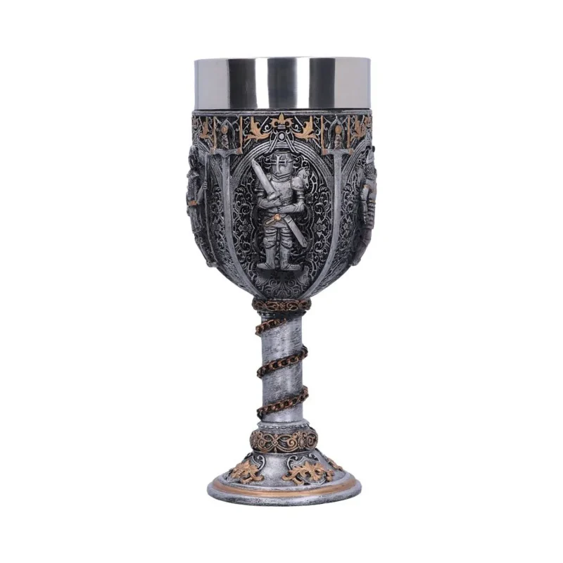 medieval knight design goblet