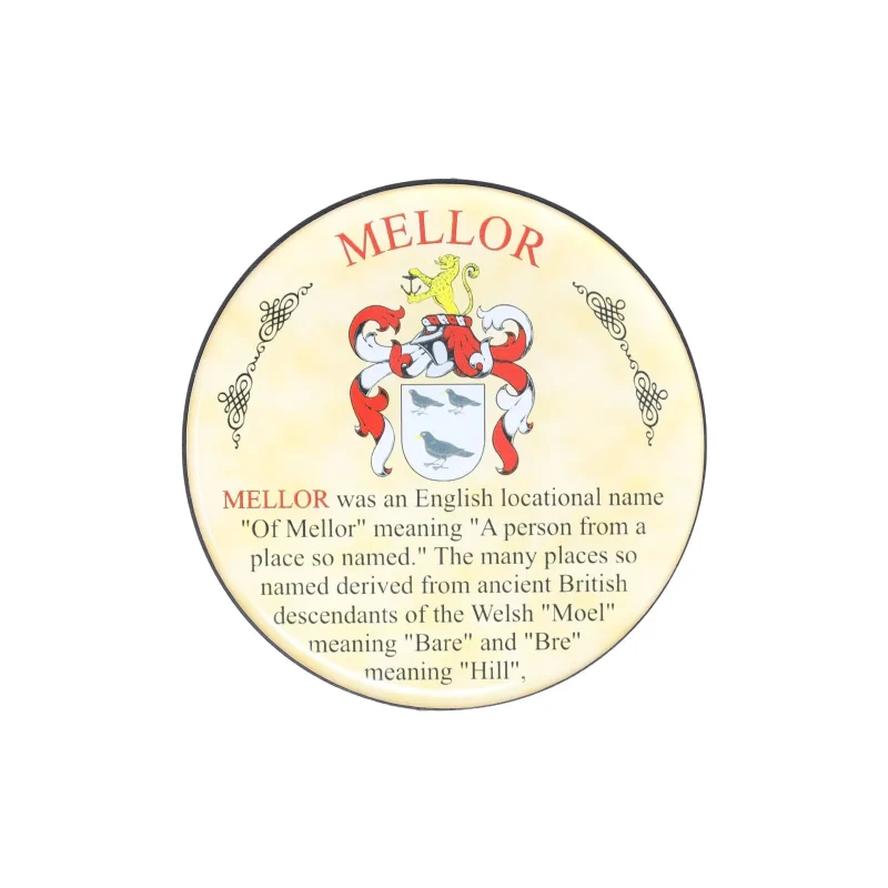 mellor heraldic coaster set