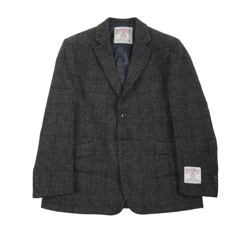 men s barra tweed jacket blue check