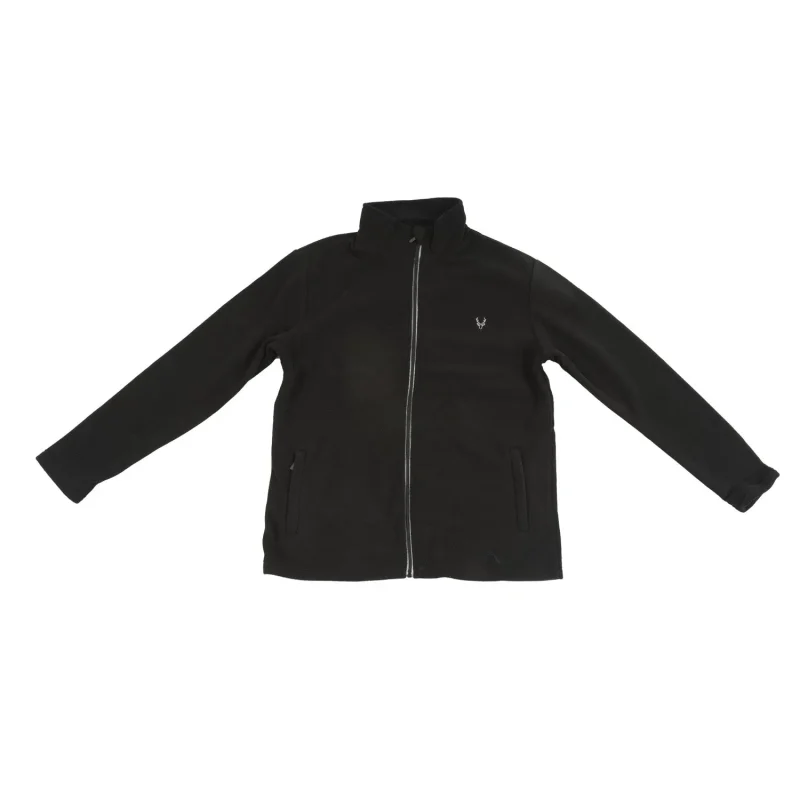 men s black full zip fleece jacket