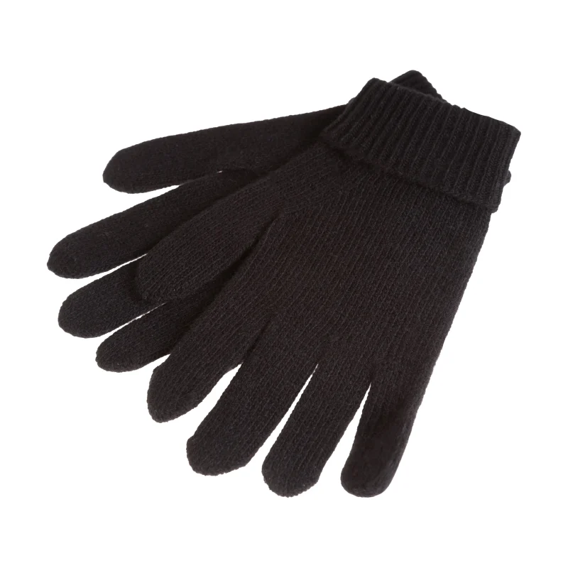 men s black lambswool blend gloves scaled