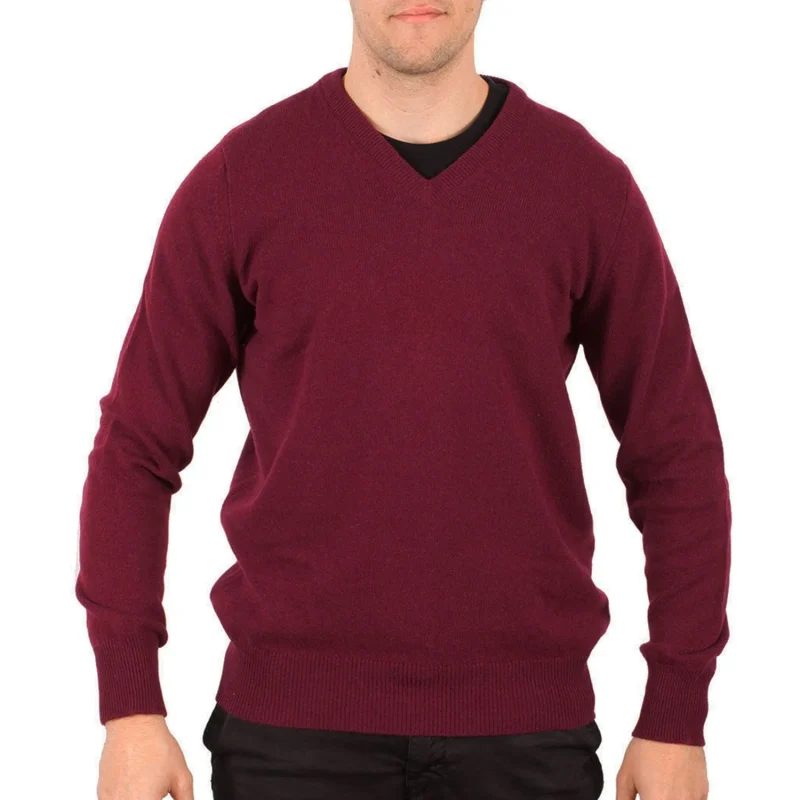 men s cashmere hawick knitwear plaid boysenberry