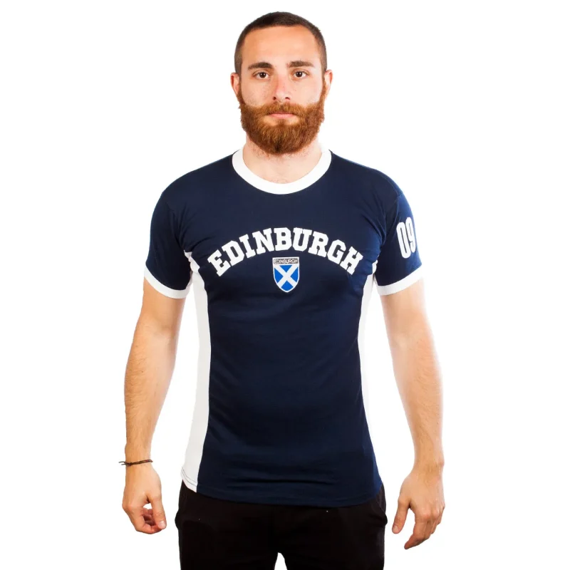 men s edinburgh no 9 navy t shirt