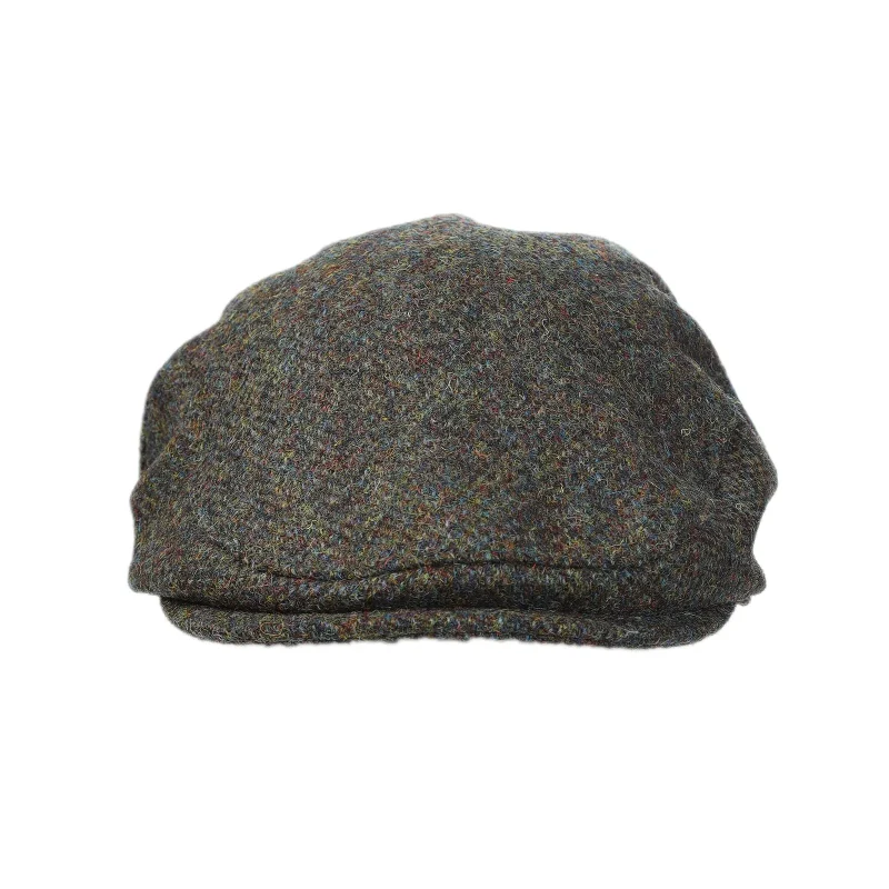 men s forest green harris tweed flat cap