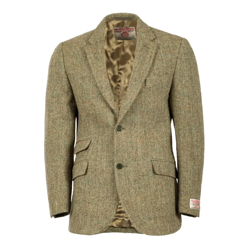 men s green harris tweed herringbone jacket