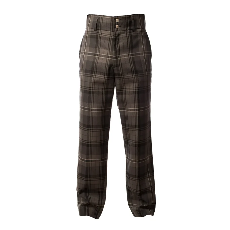 men s hamilton grey tartan trews pants