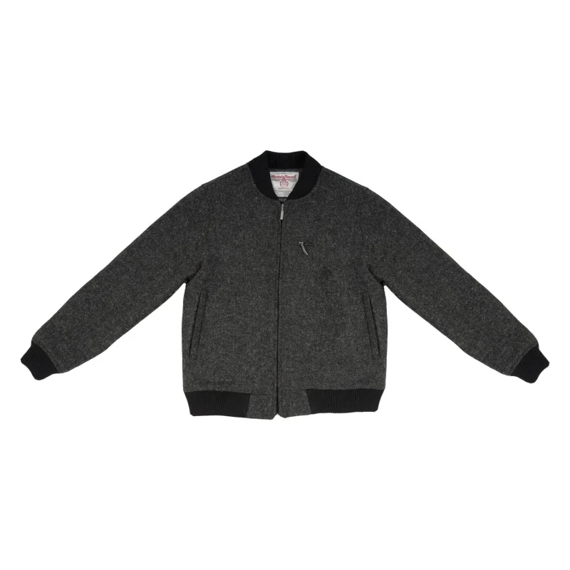 men s harris tweed bomber jacket