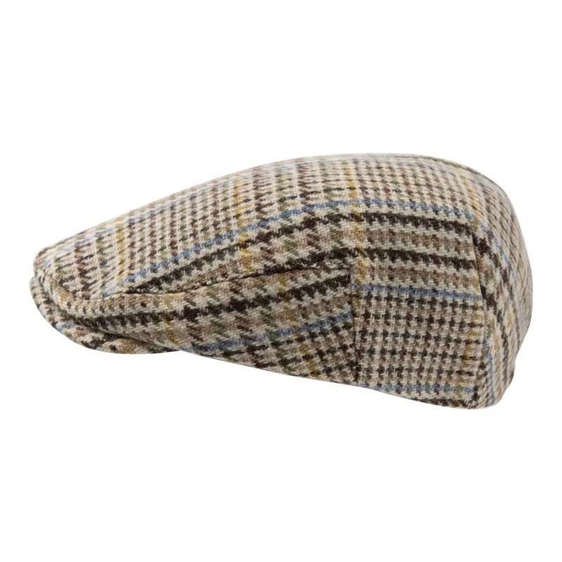 men s jumbo herringbone flat cap