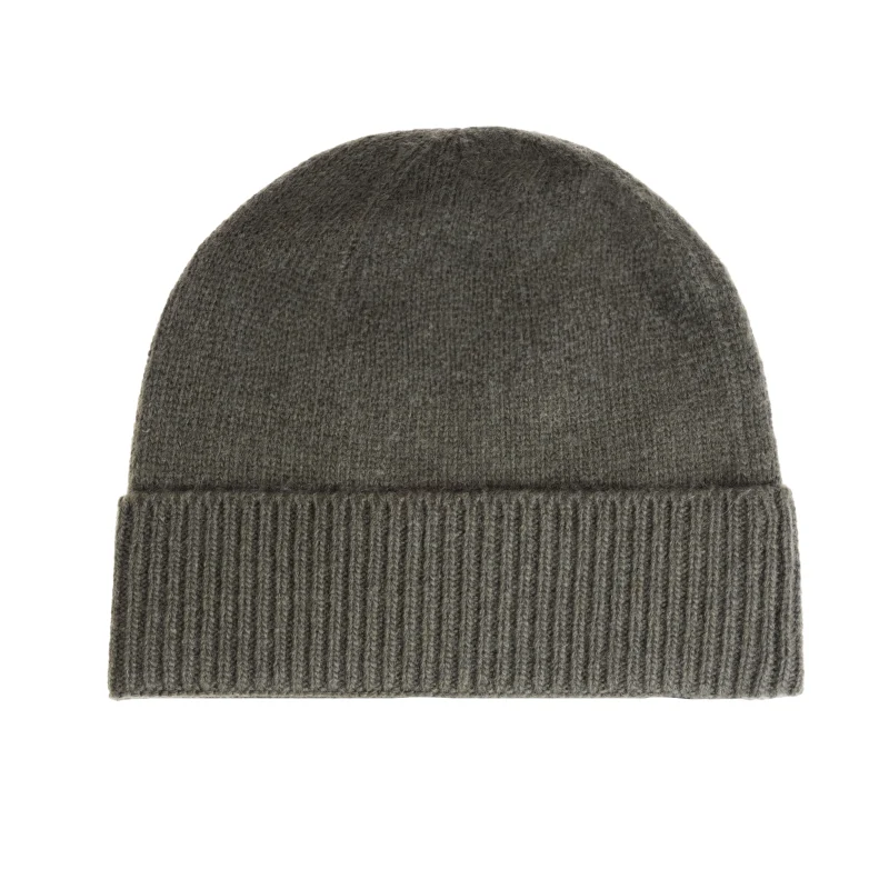 men s lambswool blend olive beanie hat scaled