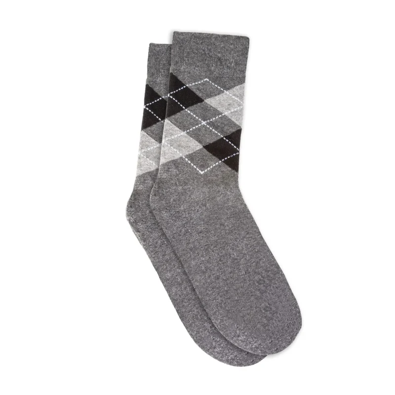 men s light grey argyle socks