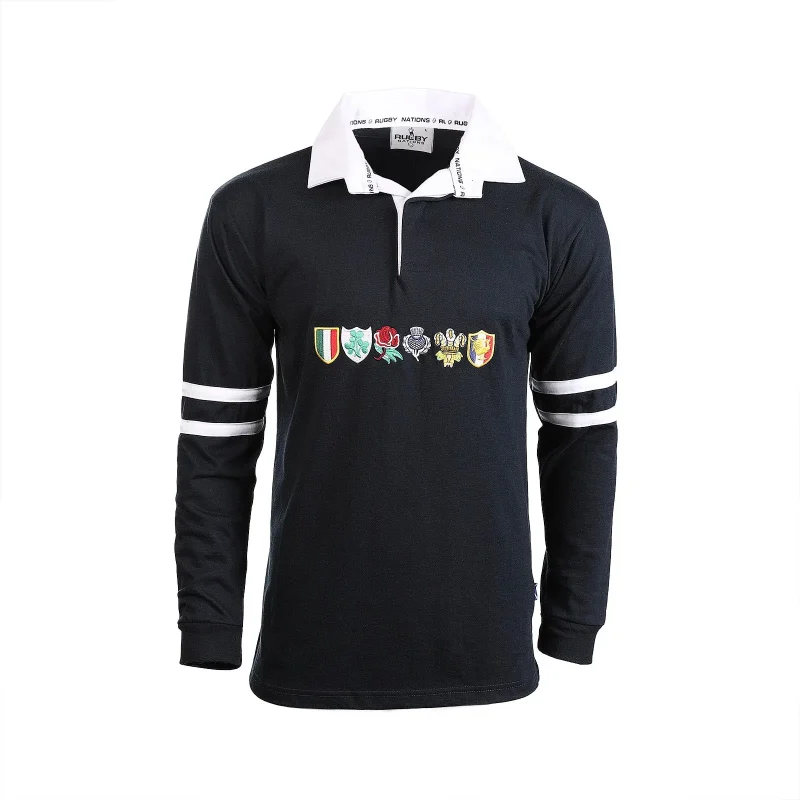 men s long sleeve 6 nations rugby shirt