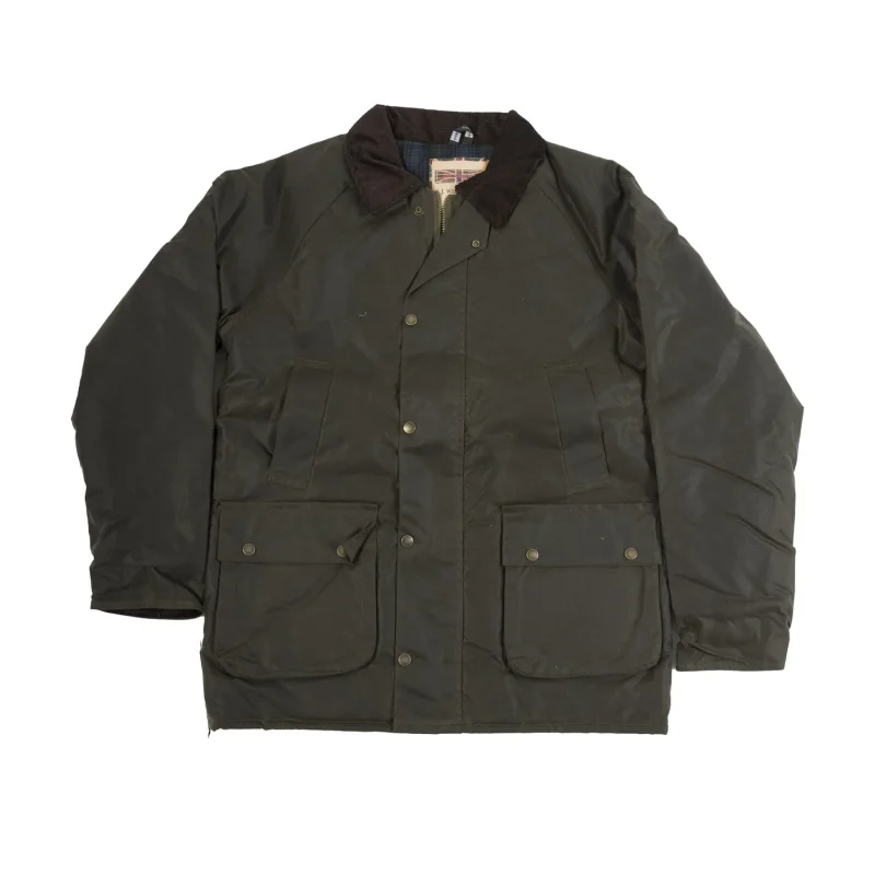 men s olive waxed cotton jacket