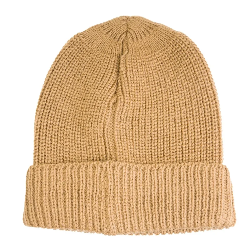 men s peregrine wool ribbed beanie hat made in england