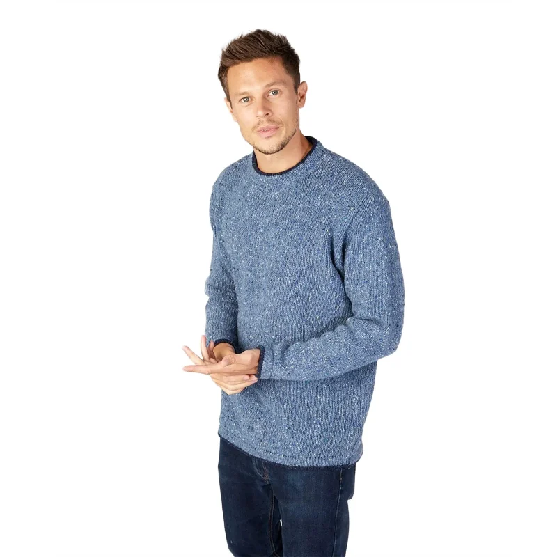 men s roundstone pullover ocean blue