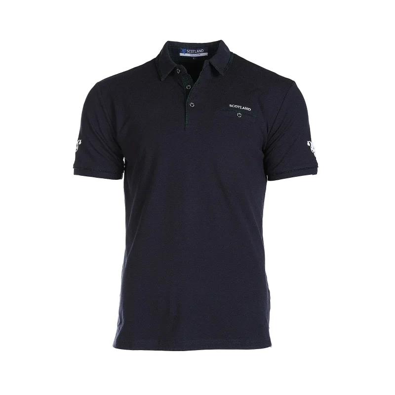 men s scotland dawson polo shirt navy black watch