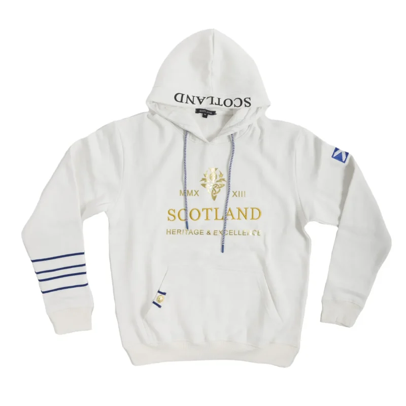 men s scotland heritage hooded sweatshirt off white