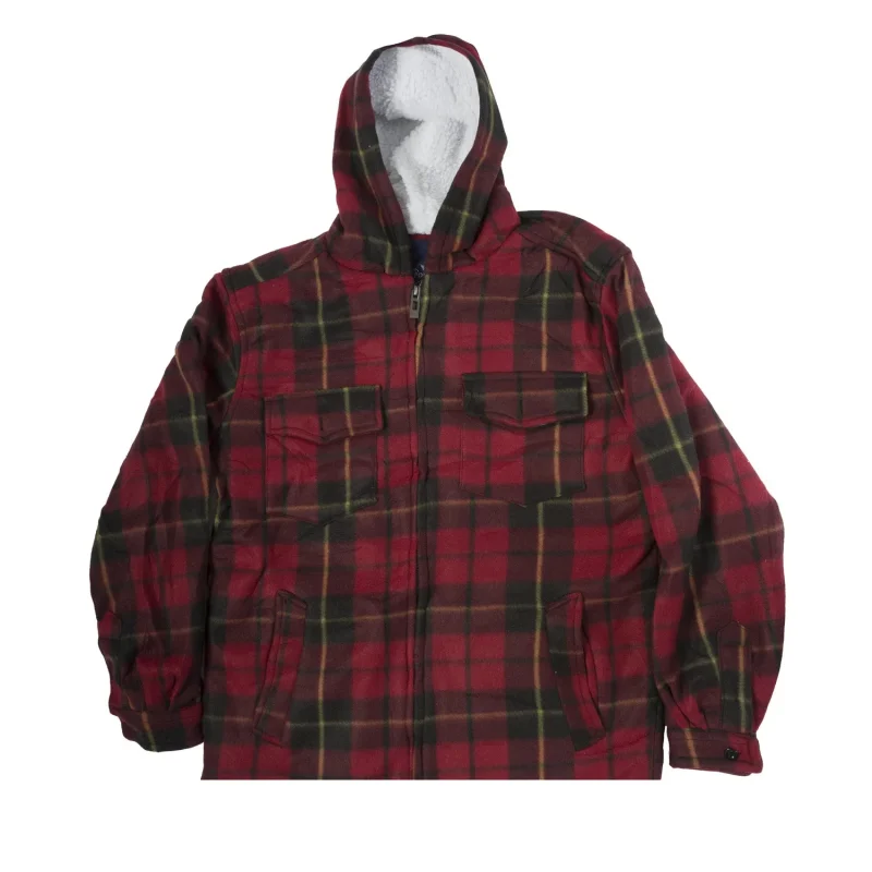 men s sherpa lined plaid jacket wallace