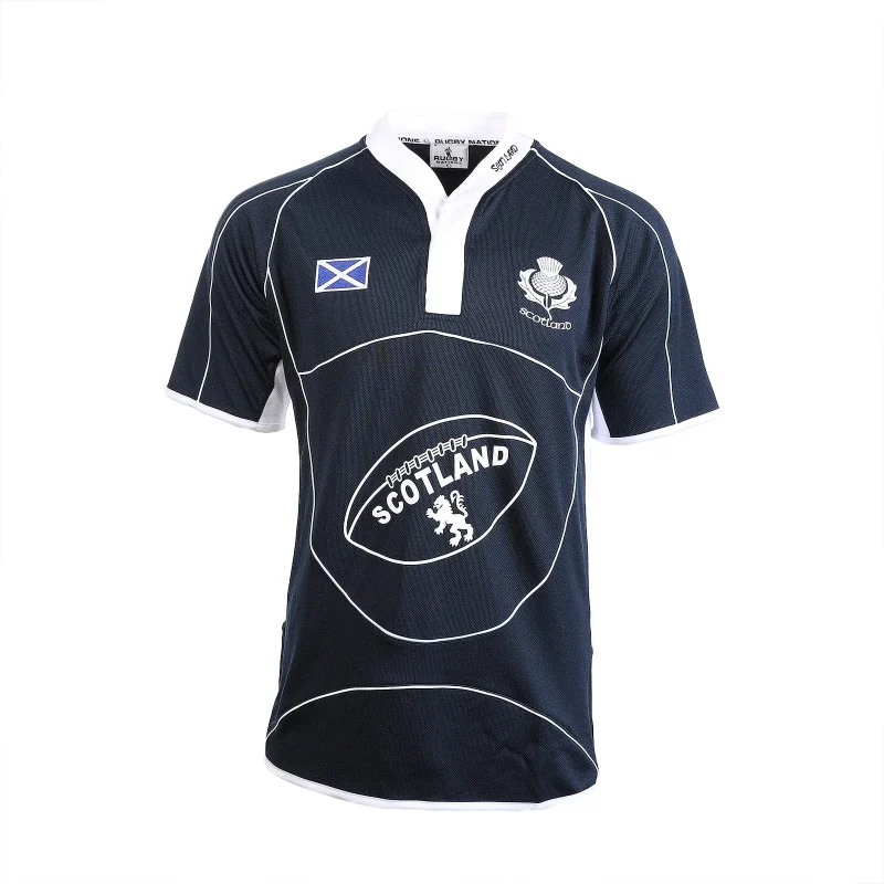 men s short sleeve cool collar scotland rugby shirt