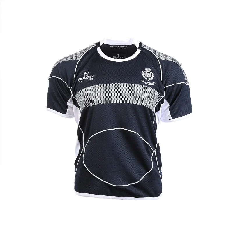 men s short sleeve crew neck rugby shirt