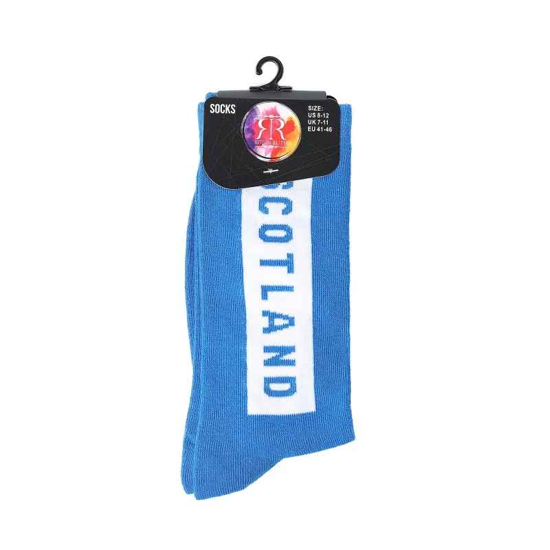 men s socks with scotland slogan 1