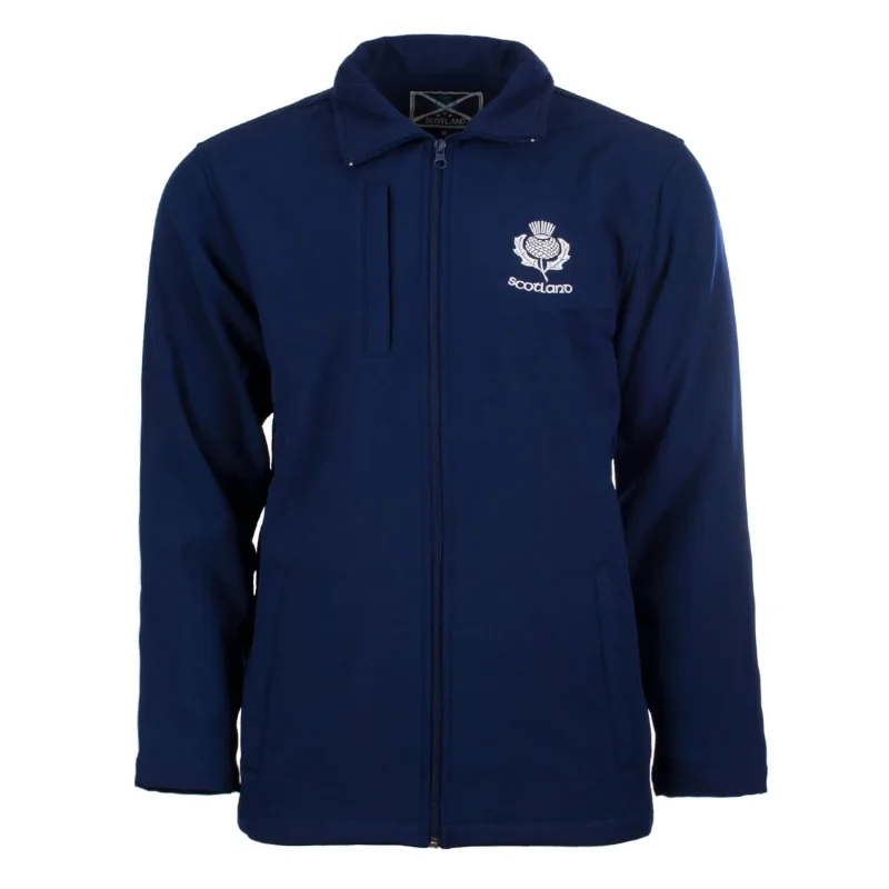 men s soft shell scotland jacket in navy