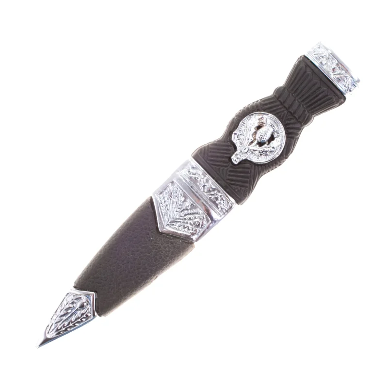 men s thistle crest imitation sgian dubh chrome