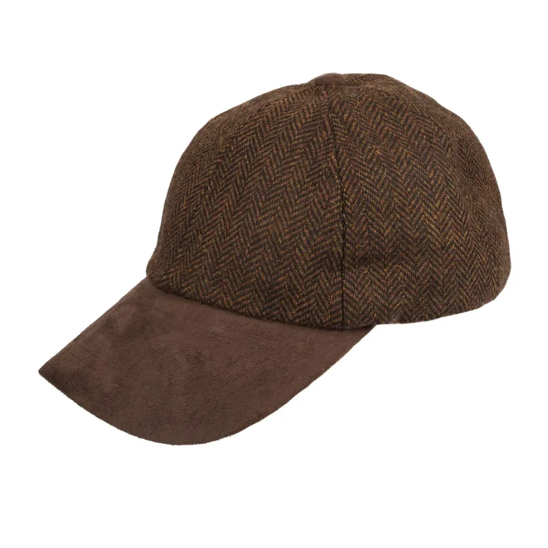 men s wool blend suede tweed baseball cap