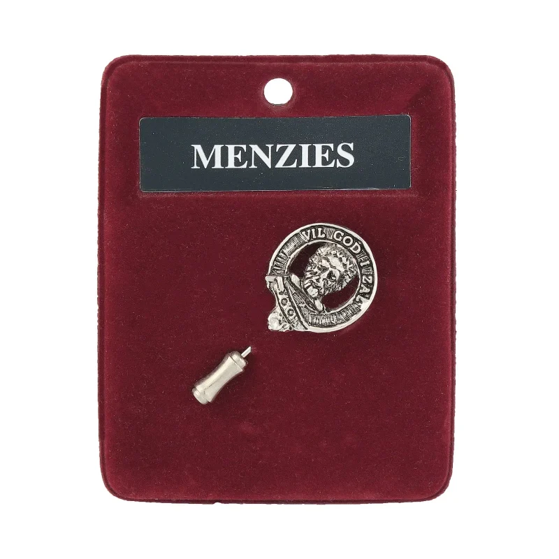 menzies art pewter lapel pin for men